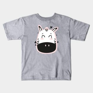 Cute Zebra Art Drawing Kids T-Shirt